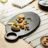 Midnight Mango Wood Cheeseboard (Oval) - ellementry
