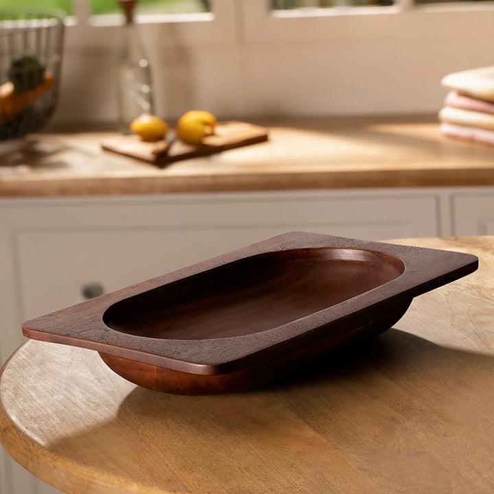 Mango Wood Hearty Bowl (Rectangle)