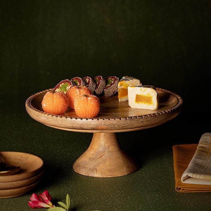 Country Home Mango Wood Cake Stand