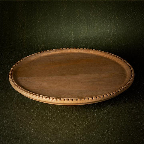 Country Home Mango Wood Lazy Susan - ellementry