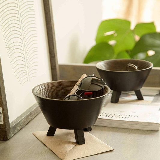 Orbis Tri Legged Round Bowl - Large - ellementry
