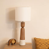 Famme Mango Wood Table Lamp - ellementry