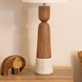 Famme Mango Wood Table Lamp - ellementry
