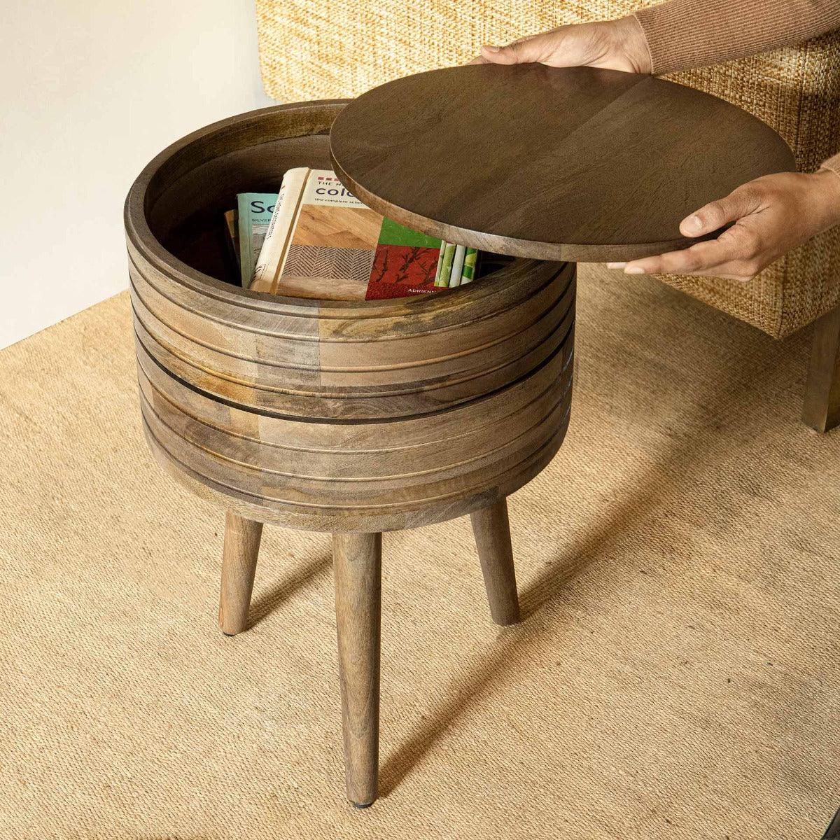 Two Decker Storage Side Table
