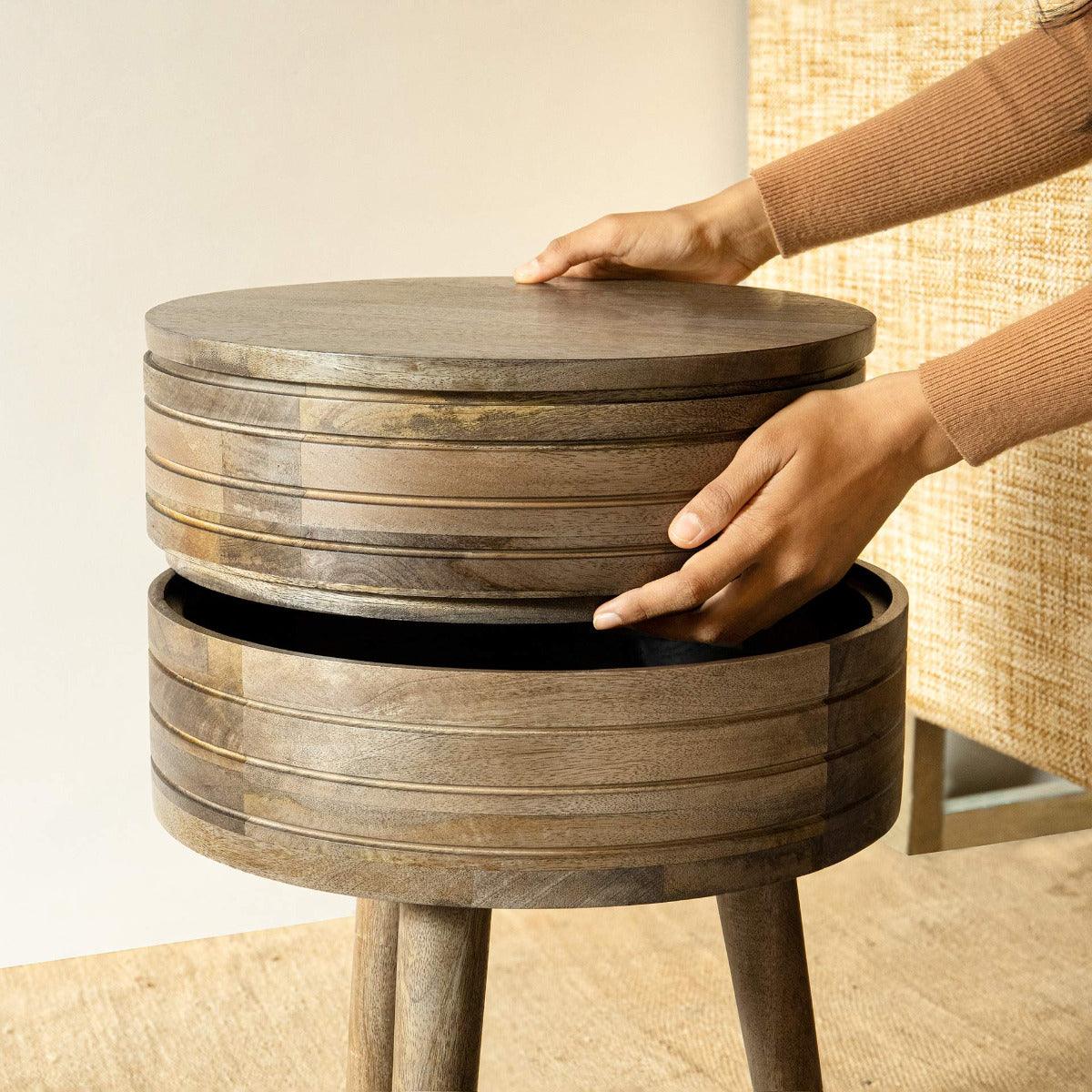Two Decker Storage Side Table