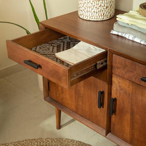 Old World double drawer cabinet - ellementry