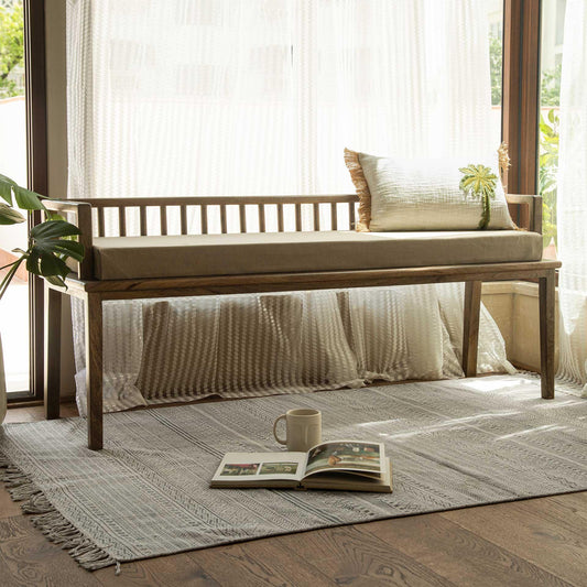 Lei pan cushion seated bench - ellementry