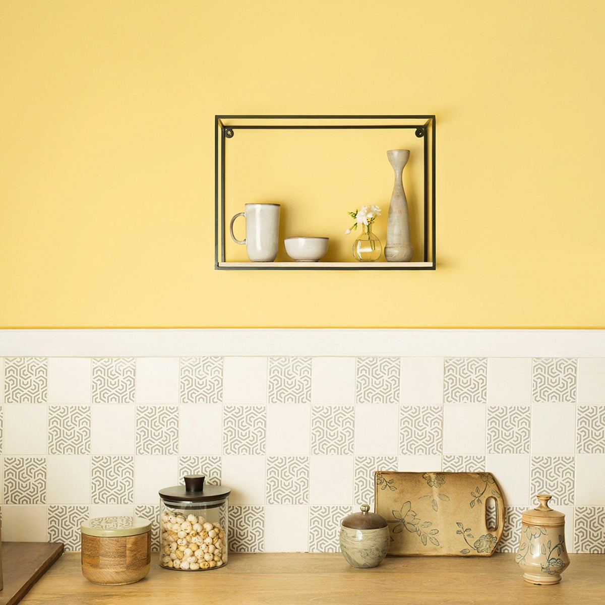 white wood rack and shelf- medium - ellementry
