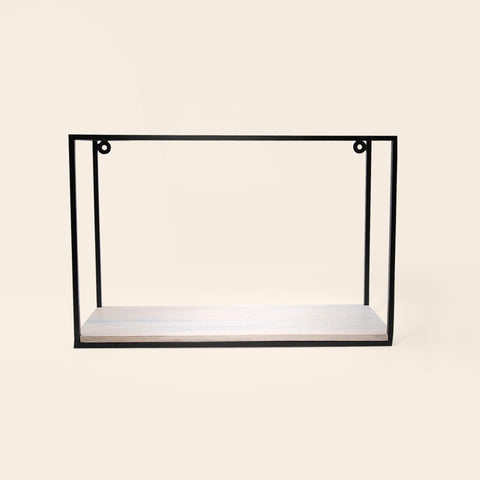 white wood rack and shelf- medium - ellementry