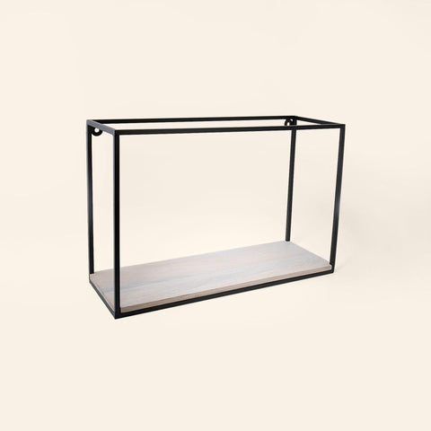 white wood rack and shelf- medium - ellementry