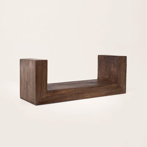 brown wood shelf- large - ellementry