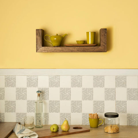 brown wood shelf- medium - ellementry