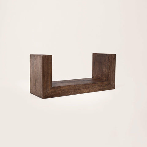 brown wood shelf- medium - ellementry
