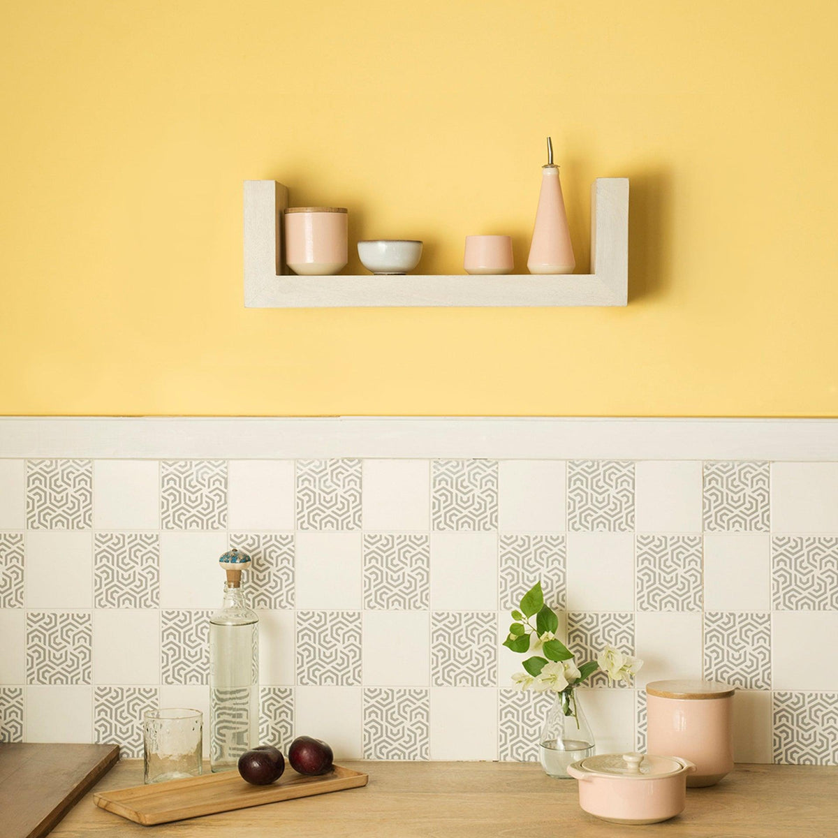 white wood shelf- large - ellementry