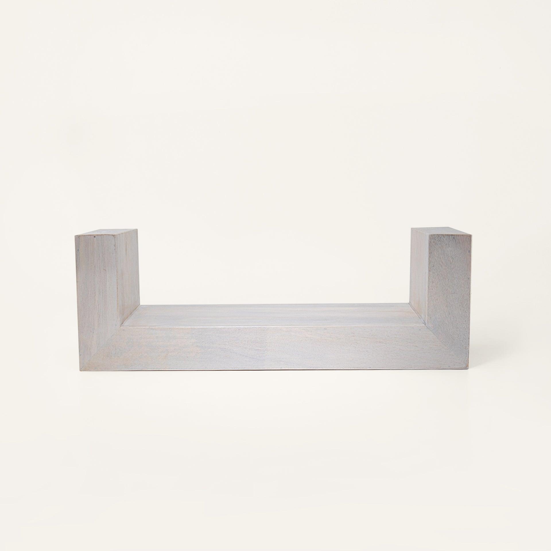 white wood shelf- large