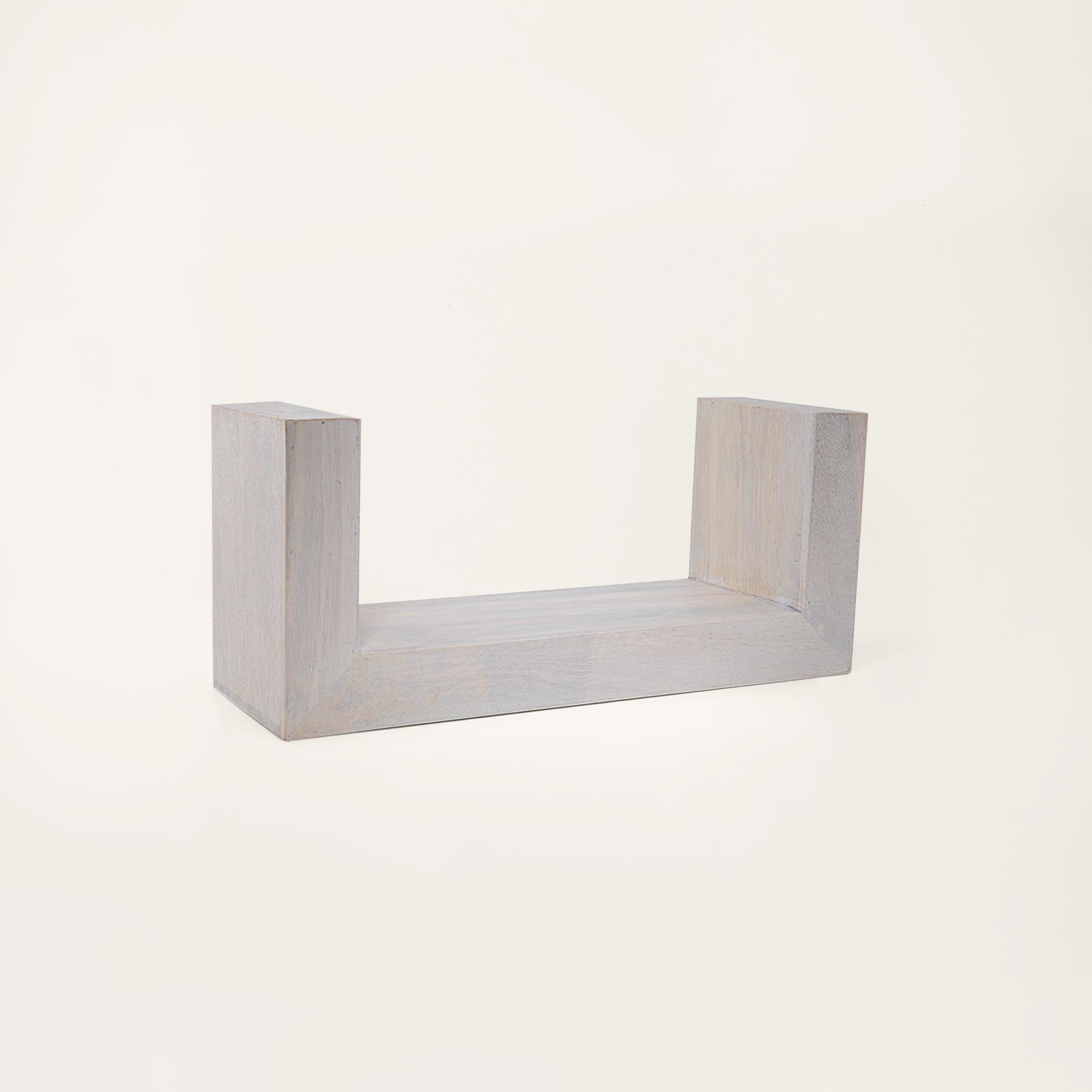 white wood shelf- medium