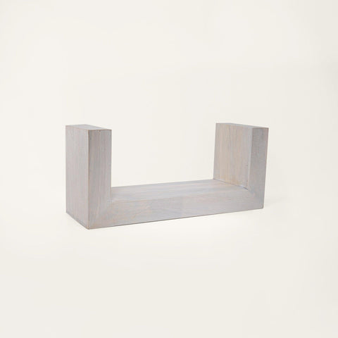 white wood shelf- medium - ellementry