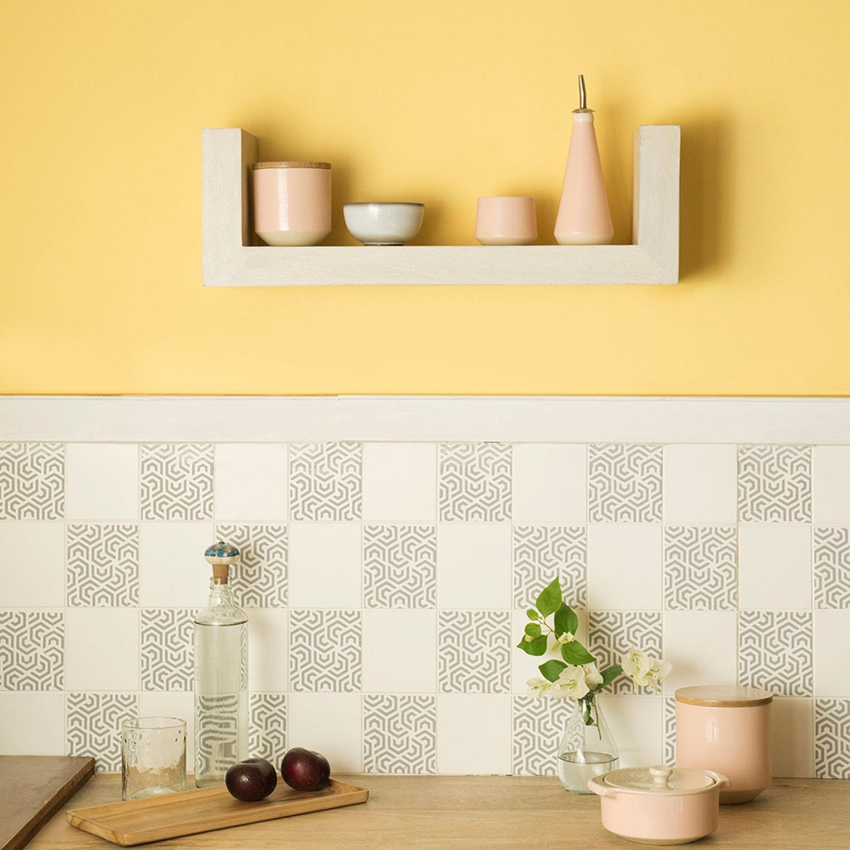 white wooden shelf- small - ellementry