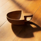 teak wood scooper large - ellementry