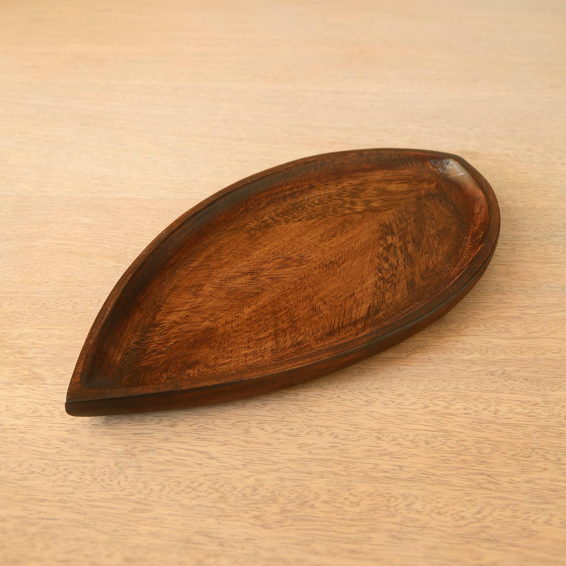 Umber Leaf Platter