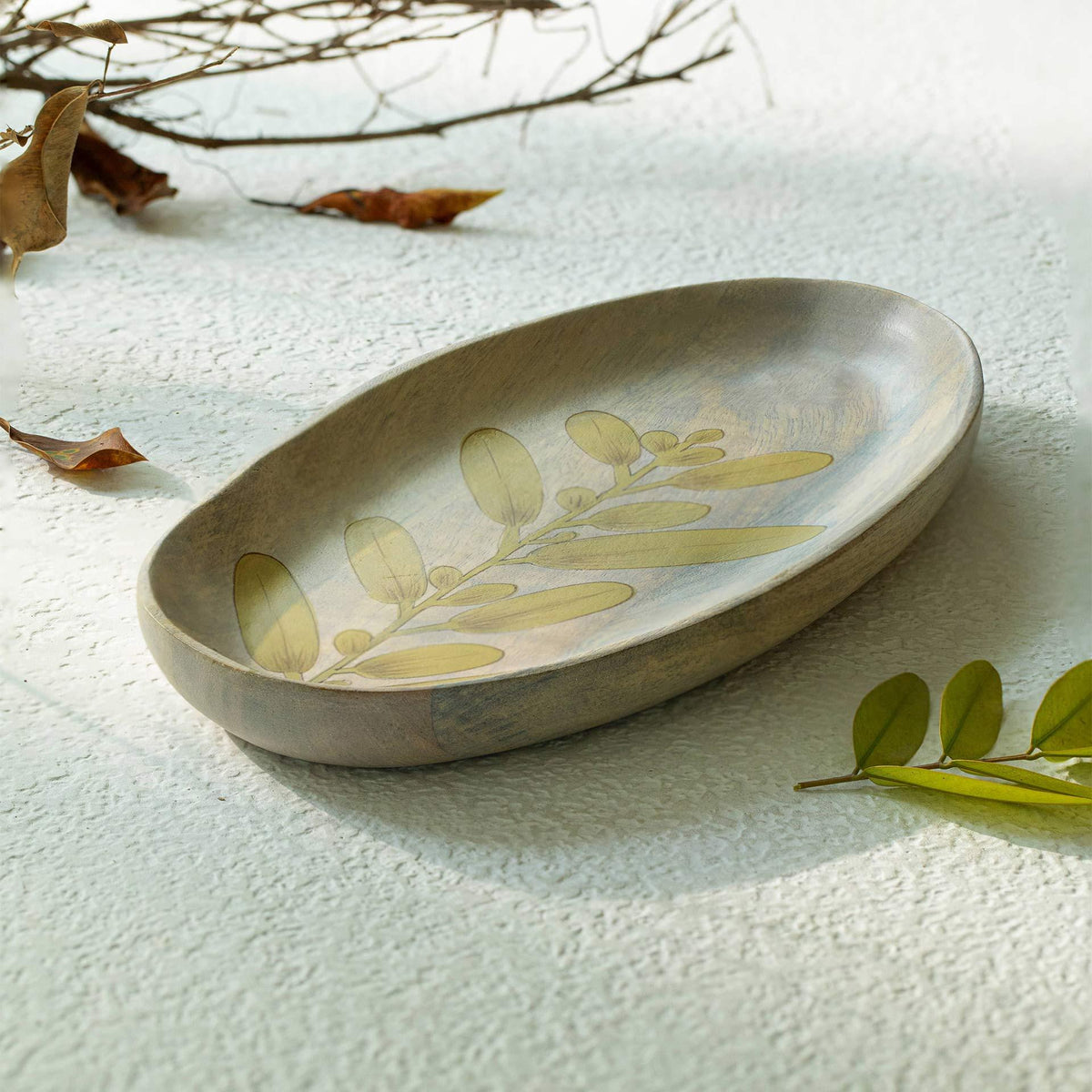 Wisteria Yellow Platter - Large - ellementry