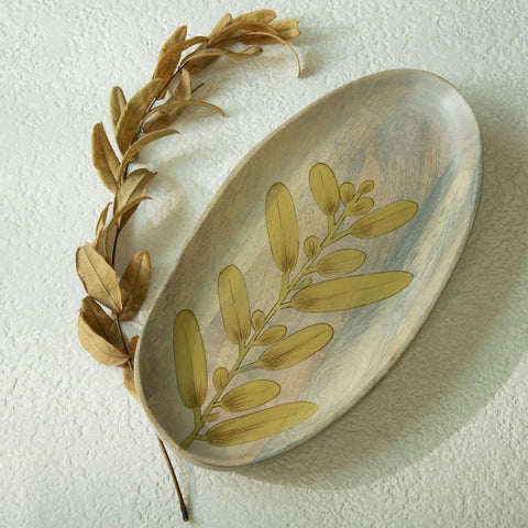 Wisteria Yellow Platter - Large - ellementry