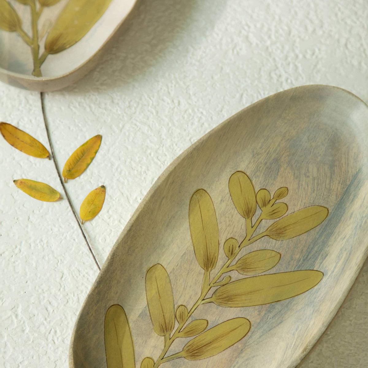 Wisteria Yellow Platter - Large