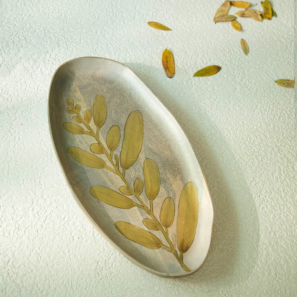 Wisteria Yellow Platter - Small - ellementry