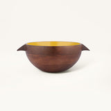 yellow orchard serving bowl with handles- medium - ellementry