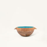 blue orchard serving bowl with handles- small - ellementry