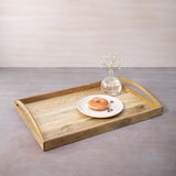 in teak wooden tray - ellementry