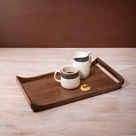 brown wood tray - ellementry