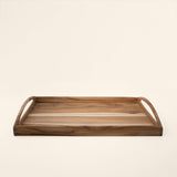 in teak wooden tray- large - ellementry