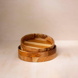 in teak wooden salad bowl - large - ellementry