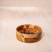 in teak wooden salad bowl- medium