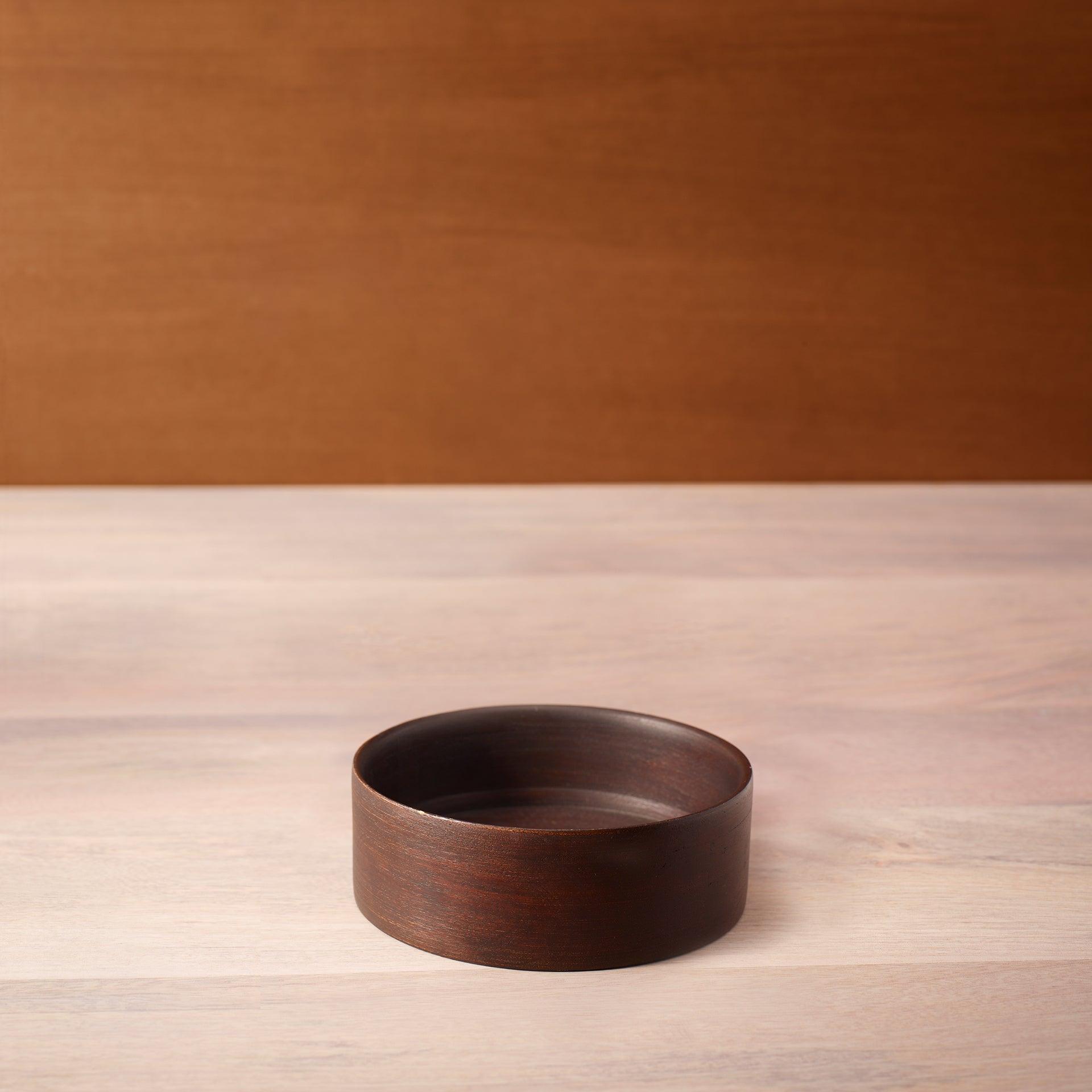 liyah brown wooden nut bowl