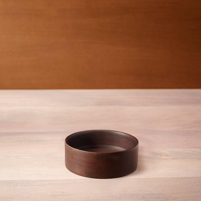 liyah brown wooden nut bowl - ellementry