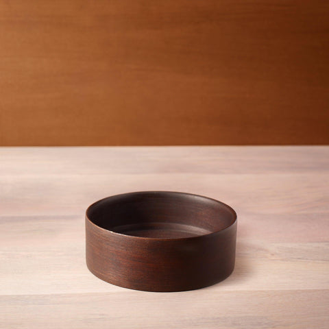 liyah brown wooden nut bowl -medium - ellementry