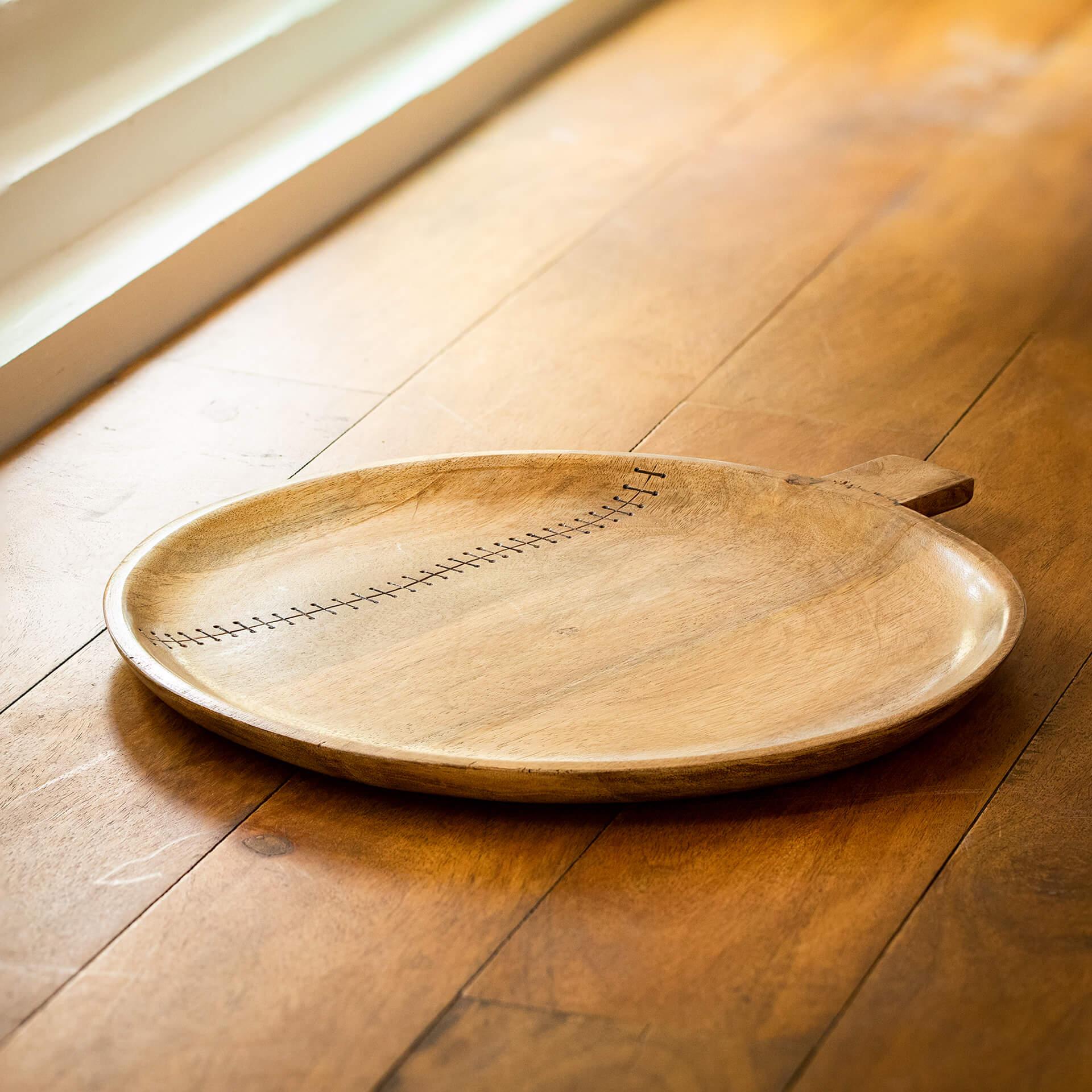 Stitch Sense Mango Wood Platter Large