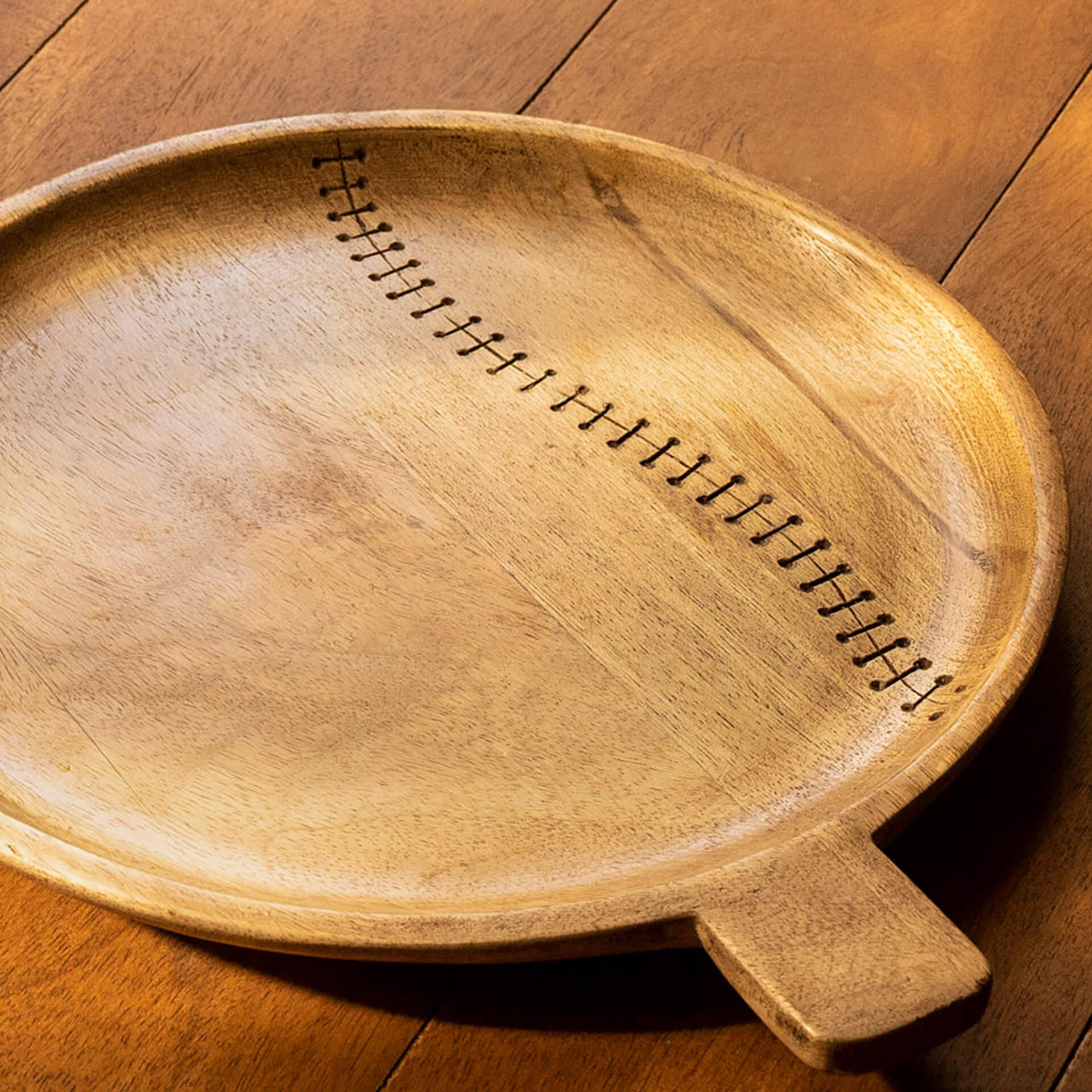 Stitch Sense Mango Wood Platter Small