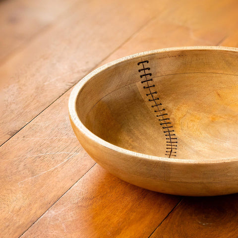 stitch sense mango wood bowl large - ellementry