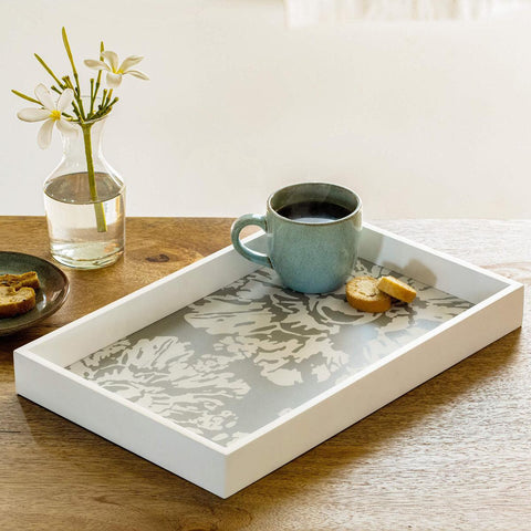 Shade of Grey Wooden Tray - ellementry