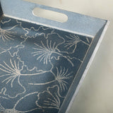 Lapis Blue Wooden Tray - ellementry