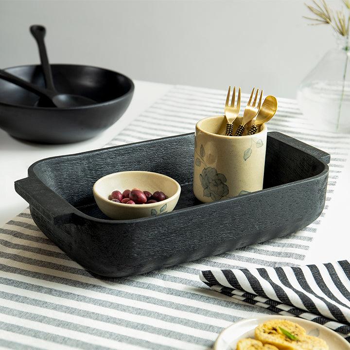 Onyx Mango Wood Basket