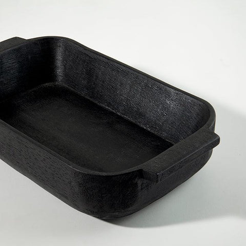 Onyx Mango Wood Basket - ellementry