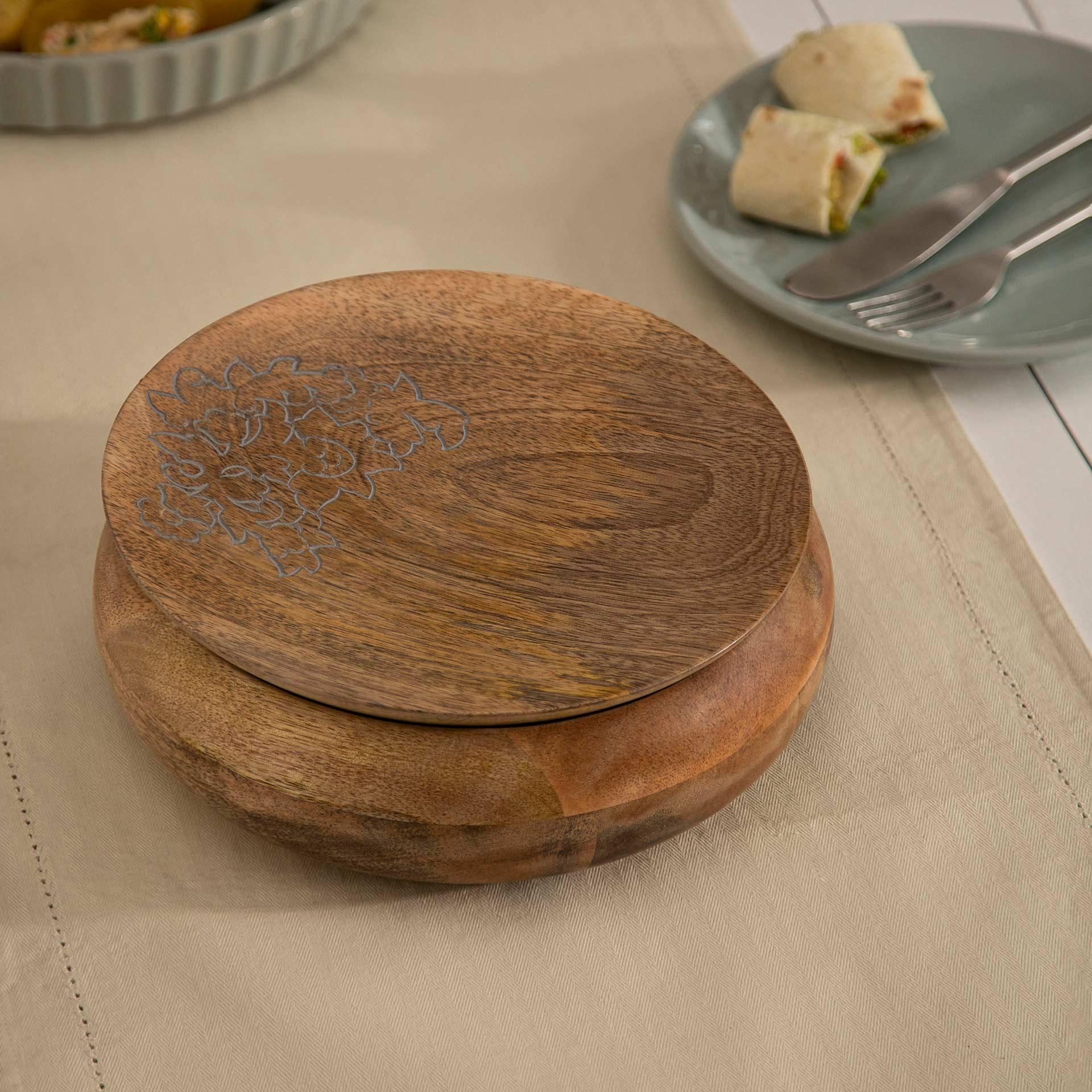 Upper Crust wooden Roti Bowl