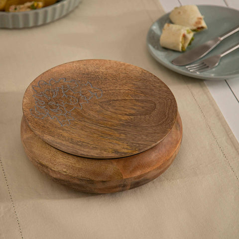 Upper Crust wooden Roti Bowl - ellementry