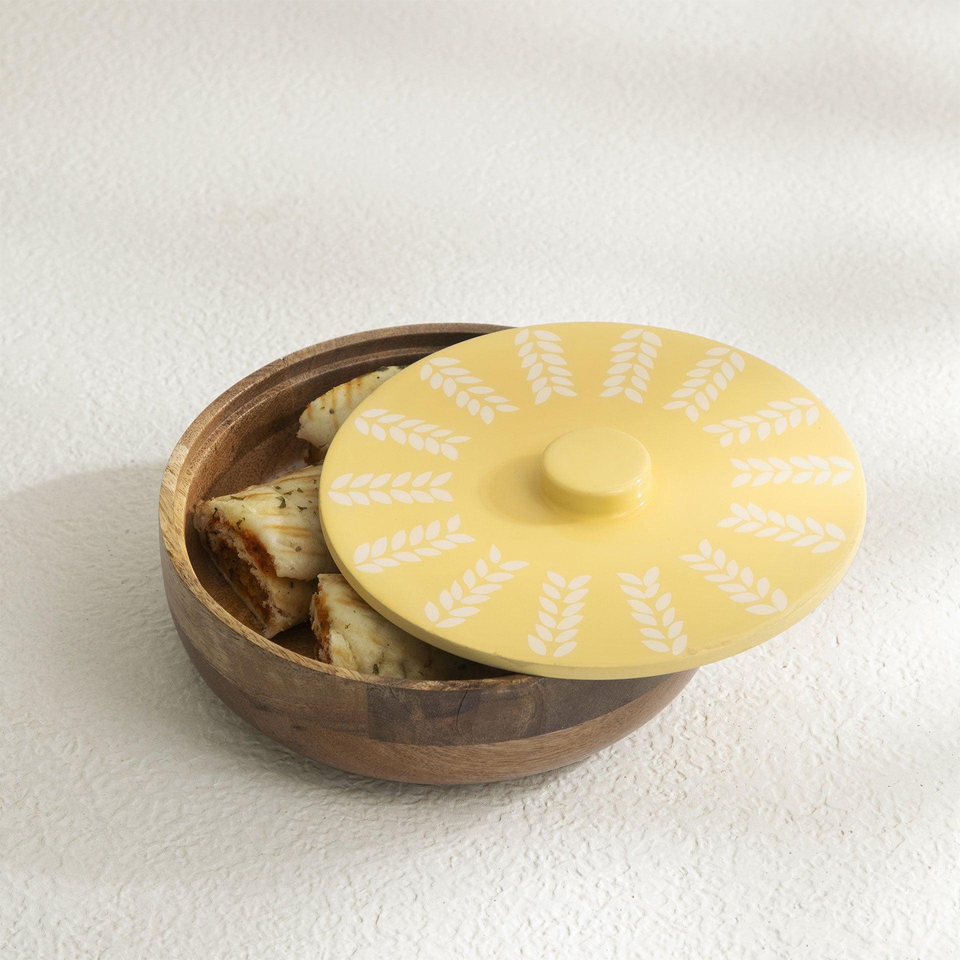 Flavia Wooden Roti Box With Lid