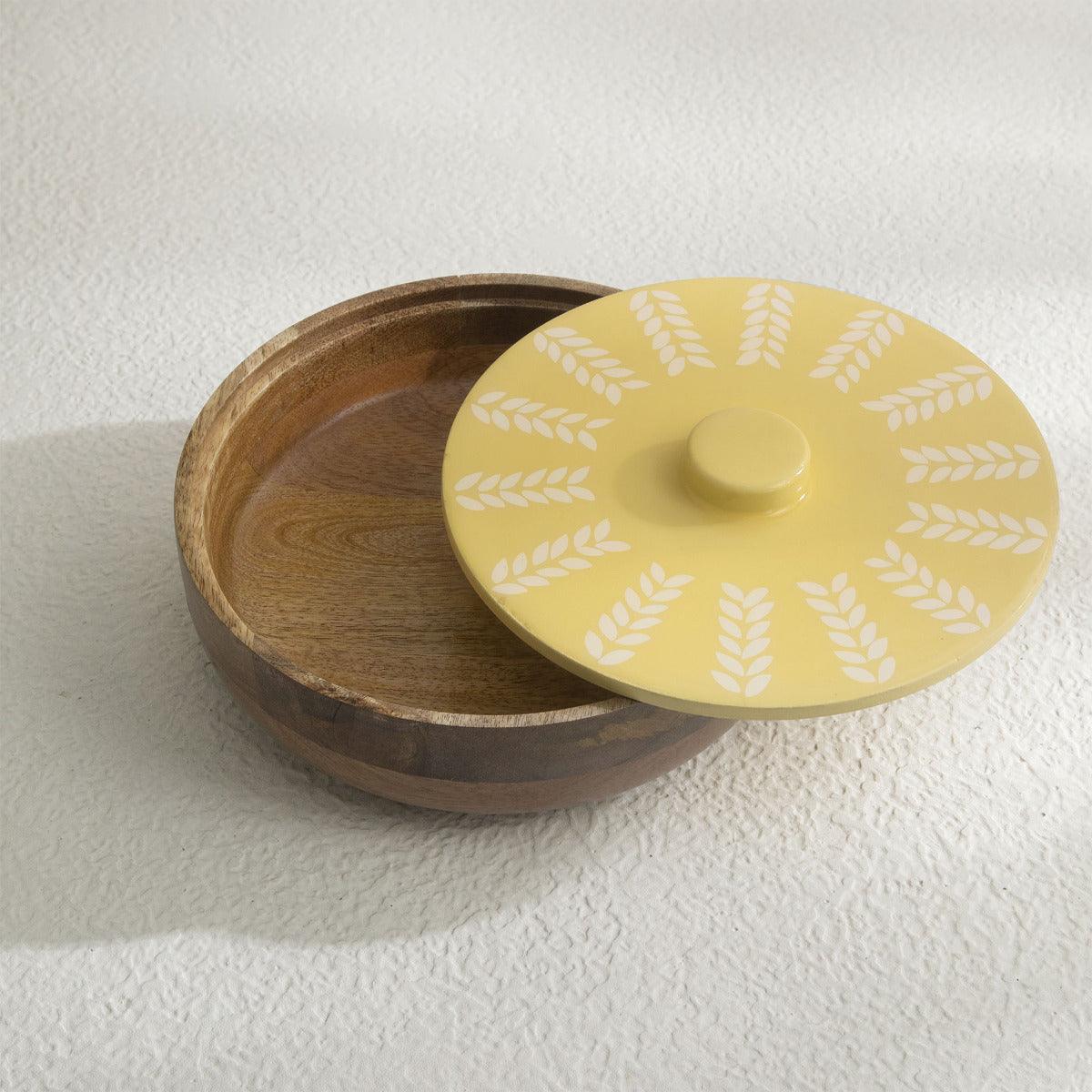 Flavia Wooden Roti Box With Lid
