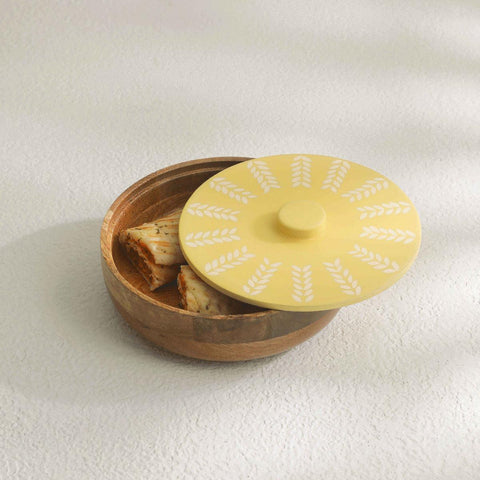 Flavia Wooden Roti Box With Lid - ellementry